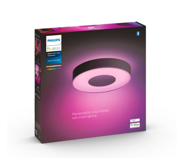 Philips Hue White and color ambiance Plafon Infuse M (czarny) - 735358 - zdjęcie 4
